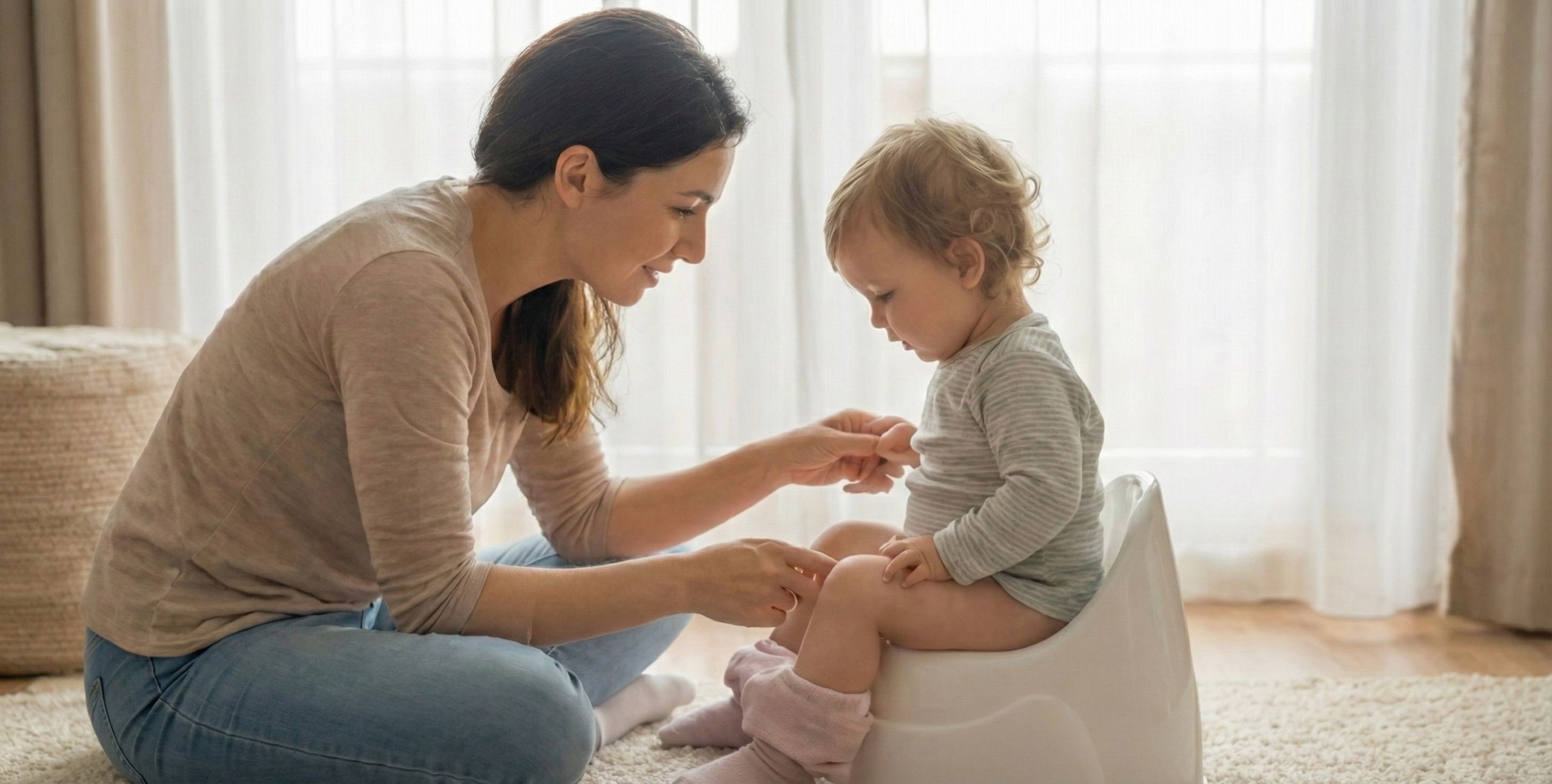 Parent supporting child